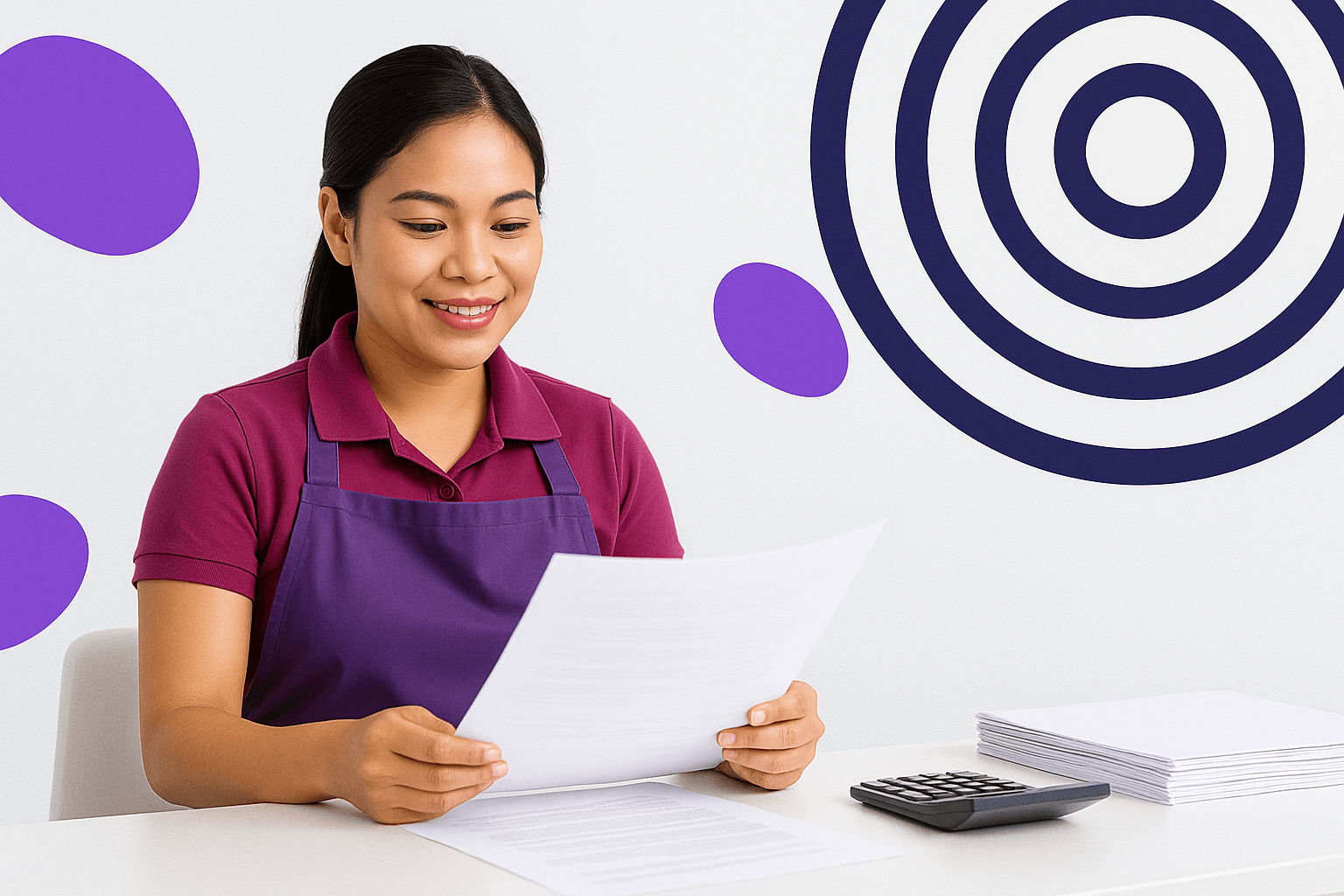 Filipino nanny helping a Dubai family in a modern home